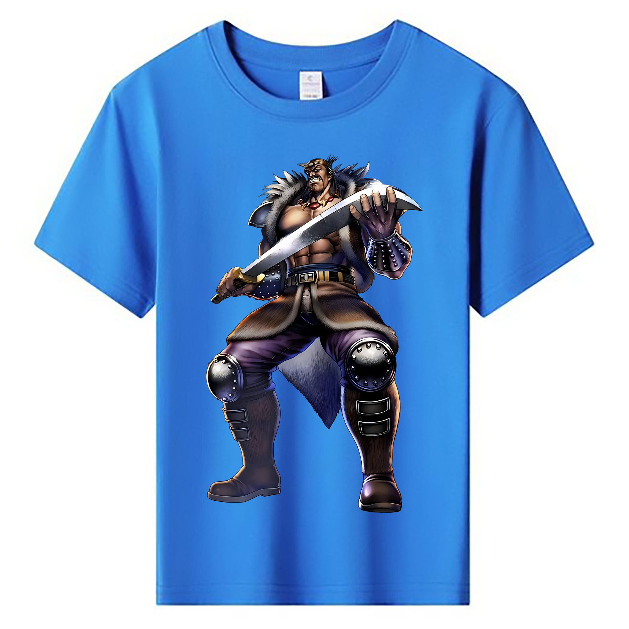 （画像用） 北斗の拳 Fist of the North Star 綿100％キッズTシャツ（フロントプリント）